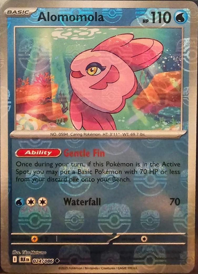 Alomomola (Master Ball Pattern) - Holofoil 024/086 Black Bolt | Uncommon Pokemon Card