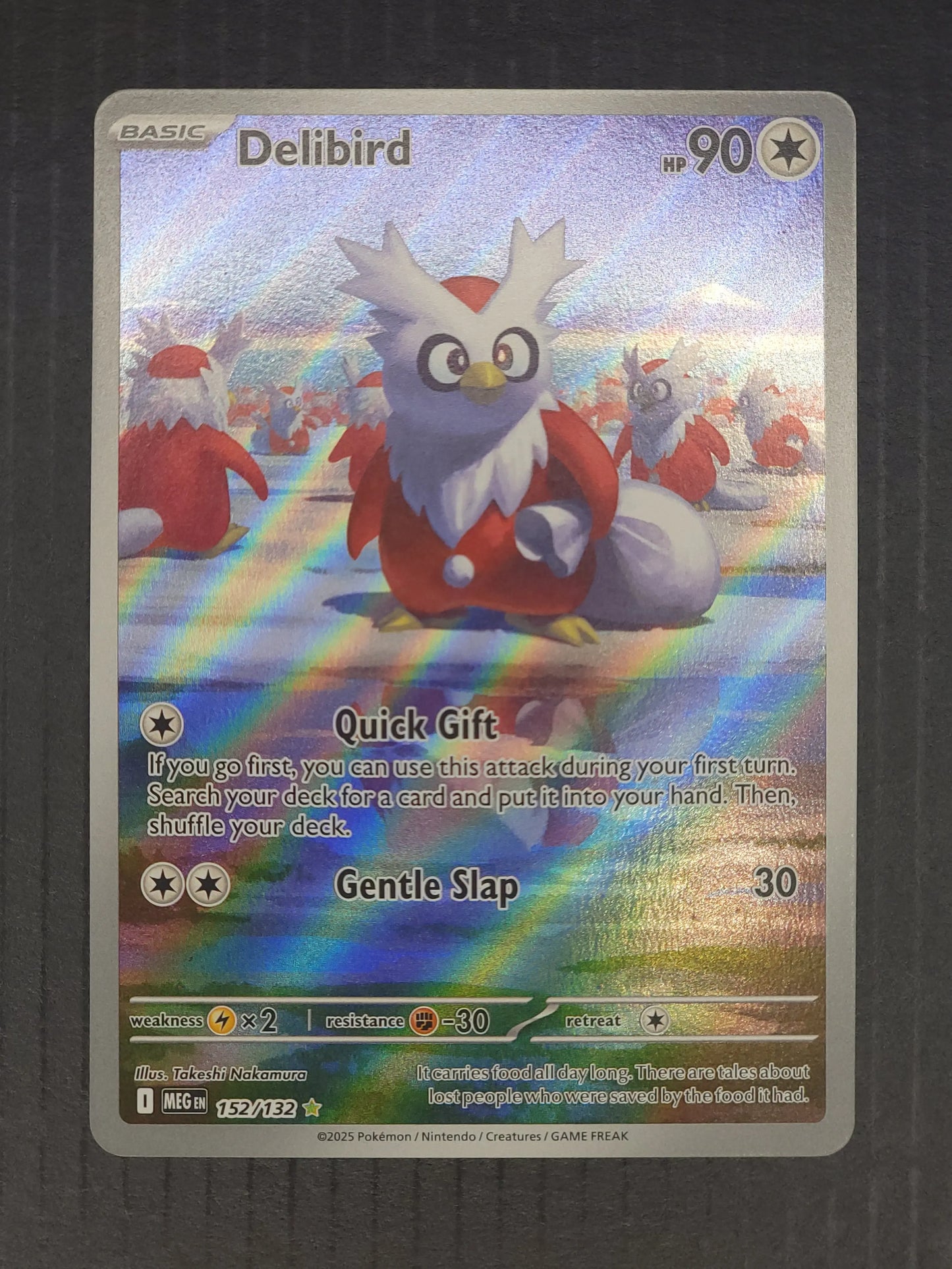 Delibird 152/132 Mega Evolution Illustration Rare PokePursuitTCG