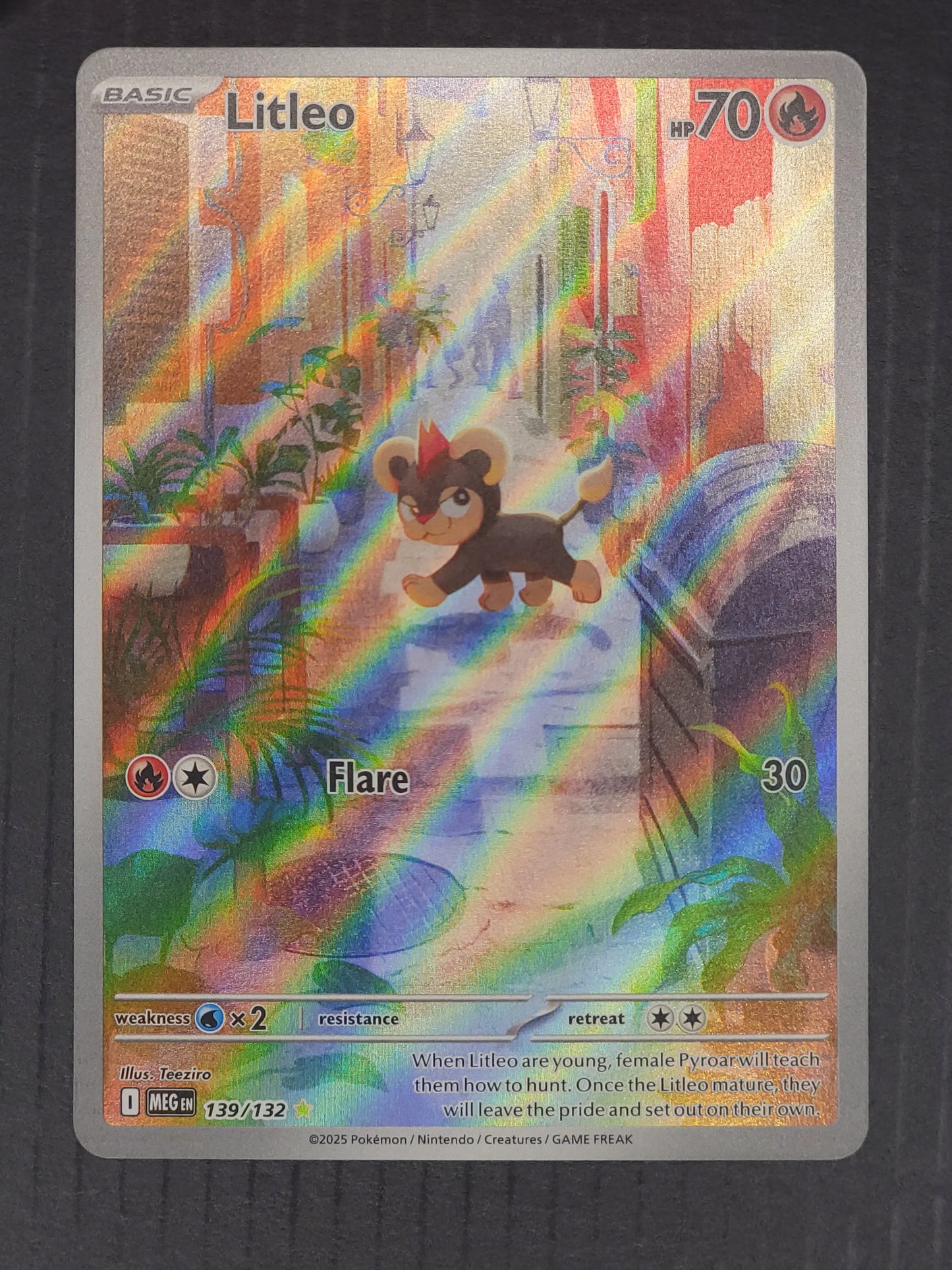 Litleo 139/132 Mega Evolution Illustration Rare PokePursuitTCG