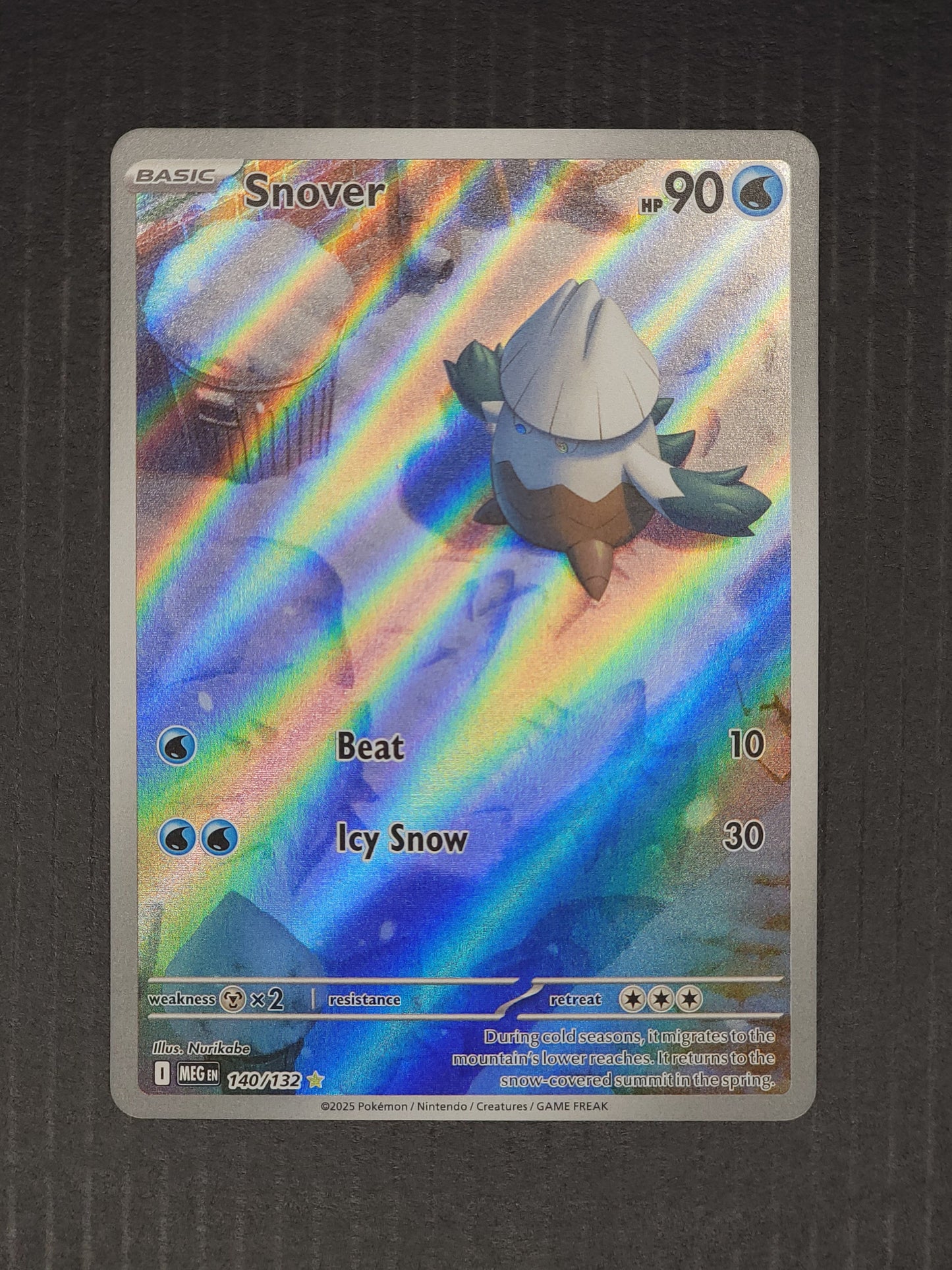 Snover 140/132 Mega Evolution | Illustration Rare Pokemon Card PokePursuitTCG