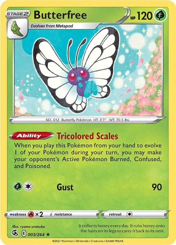 Butterfree - Reverse Holofoil 003/264 Fusion Strike | Rare Pokemon Card