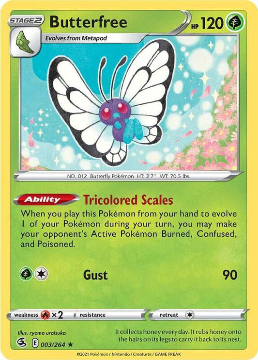 Butterfree - Reverse Holofoil 003/264 Fusion Strike | Rare Pokemon Card