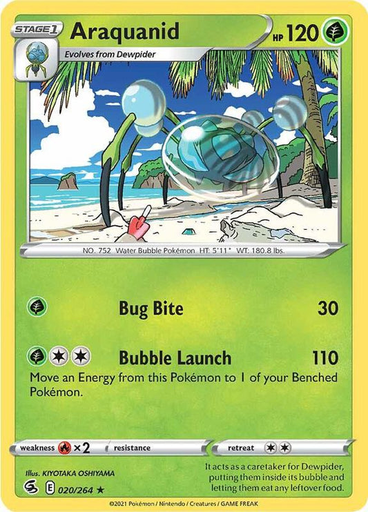 Araquanid - Normal 020/264 Fusion Strike | Rare Pokemon Card