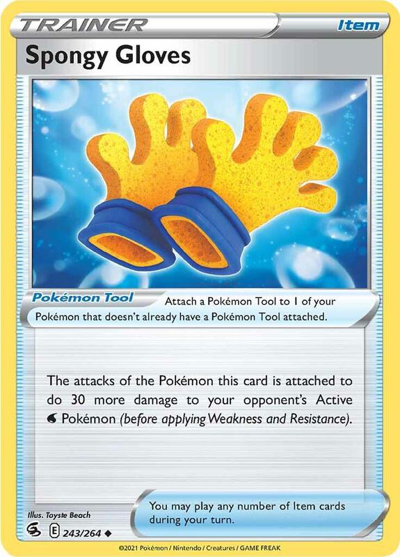 Spongy Gloves - Normal 243/264 Fusion Strike | Uncommon Trainer Card