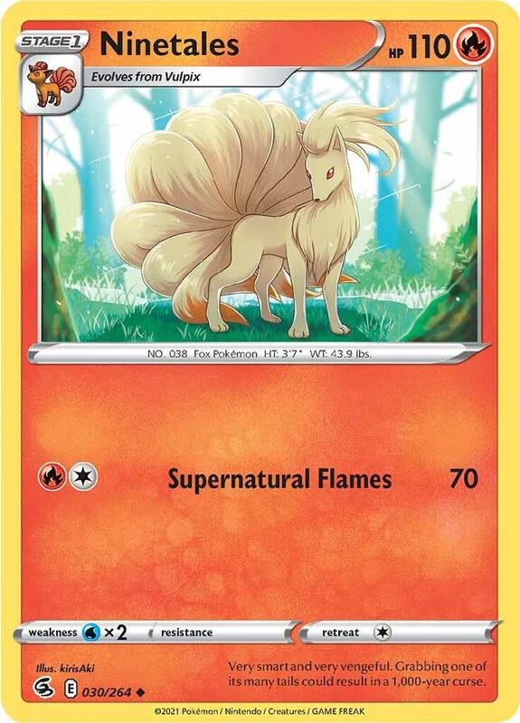 Ninetales (30) - Reverse Holofoil 030/264 Fusion Strike | Uncommon Pokemon Card