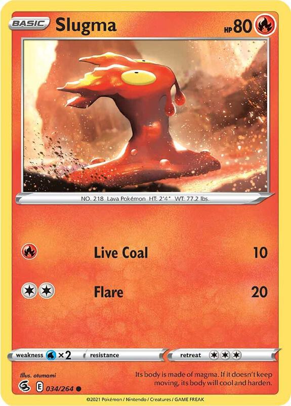 Slugma - Normal 034/264 Fusion Strike | Common Pokemon Card