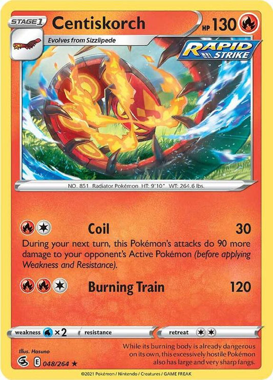 Centiskorch (48) - Normal 048/264 Fusion Strike | Rare Pokemon Card
