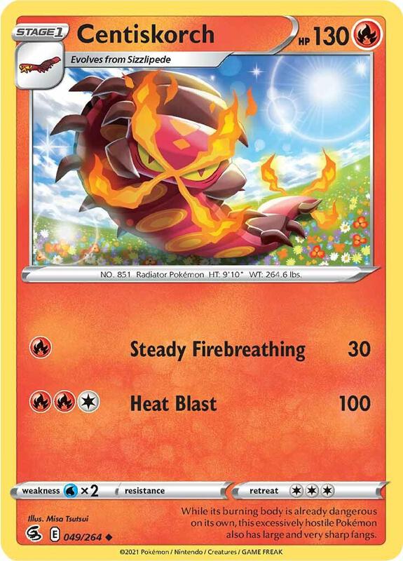 Centiskorch (49) - Normal 049/264 Fusion Strike | Uncommon Pokemon Card