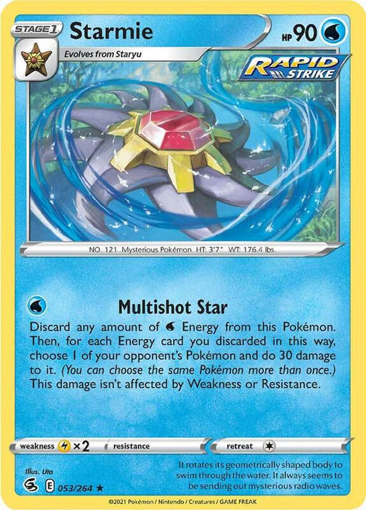 Starmie - Reverse Holofoil 053/264 Fusion Strike | Rare Pokemon Card