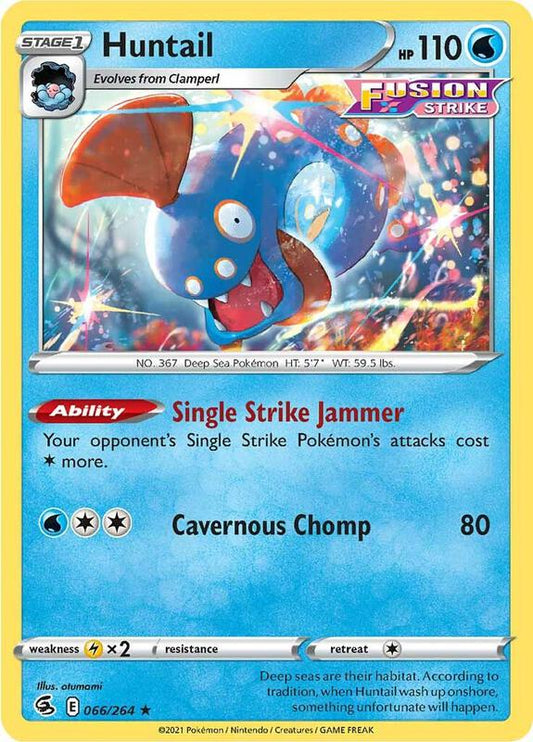 Huntail - Reverse Holofoil 066/264 Fusion Strike | Rare Pokemon Card