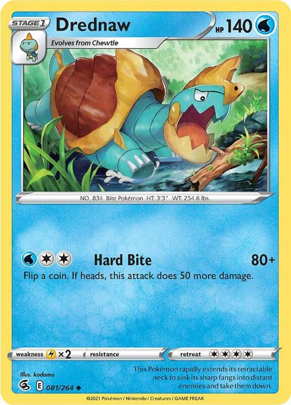Drednaw - Reverse Holofoil 081/264 Fusion Strike | Uncommon Pokemon Card