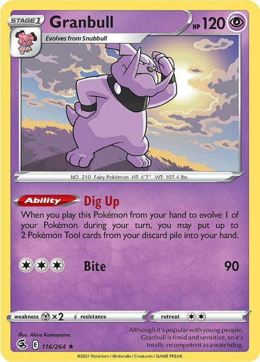 Granbull - Normal 116/264 Fusion Strike | Rare Pokemon Card