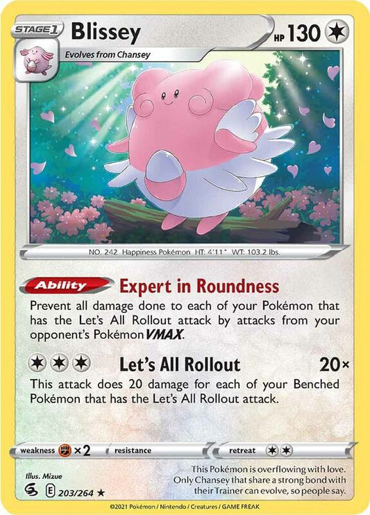 Blissey - Reverse Holofoil 203/264 Fusion Strike | Rare Pokemon Card