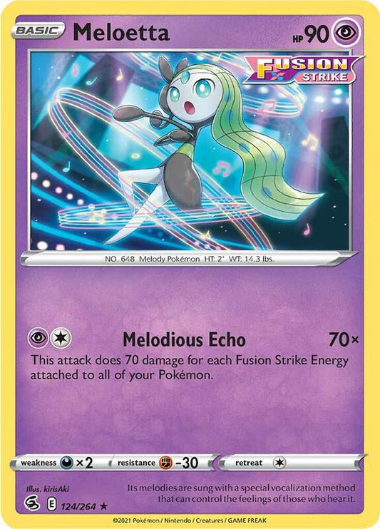 Meloetta - Normal 124/264 Fusion Strike | Rare Pokemon Card