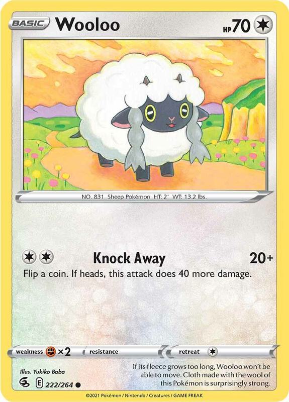 Wooloo (222) - Normal 222/264 Fusion Strike | Common Pokemon Card