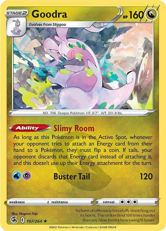 Goodra - Normal 197/264 Fusion Strike | Rare Pokemon Card