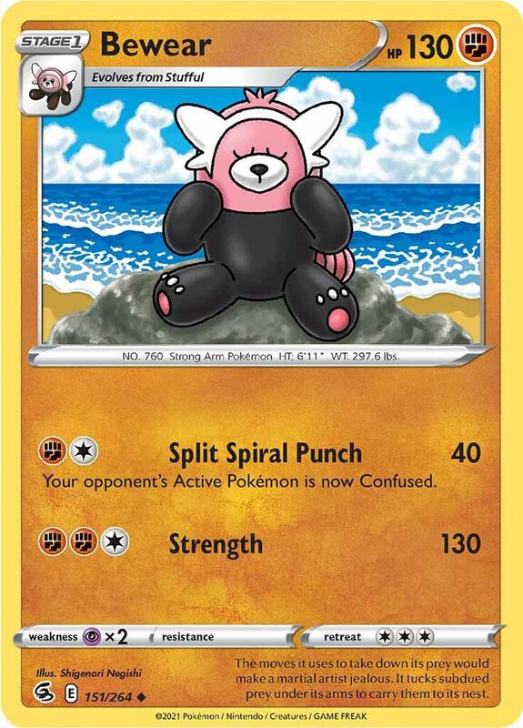 Bewear - Reverse Holofoil 151/264 Fusion Strike | Uncommon Pokemon Card