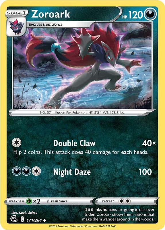 Zoroark - Reverse Holofoil 171/264 Fusion Strike | Uncommon Pokemon Card