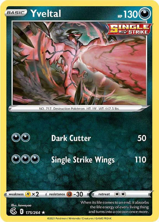 Yveltal - Reverse Holofoil 175/264 Fusion Strike | Rare Pokemon Card