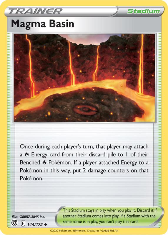 Magma Basin - Normal 144/172 Brilliant Stars | Uncommon Trainer Card