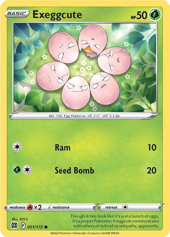 Exeggcute - Normal 001/172 Brilliant Stars | Common Pokemon Card