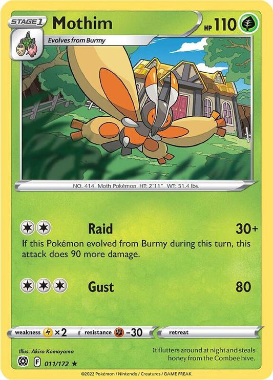 Mothim - Normal 011/172 Brilliant Stars | Rare Pokemon Card