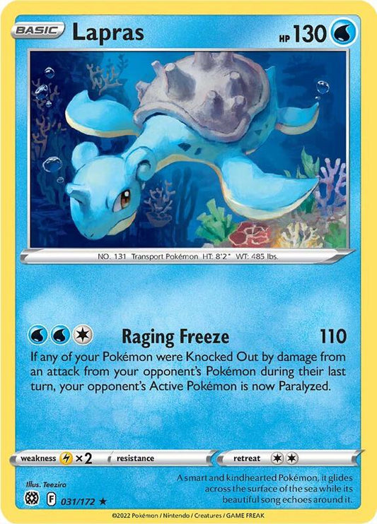 Lapras - Reverse Holofoil 031/172 Brilliant Stars | Rare Pokemon Card