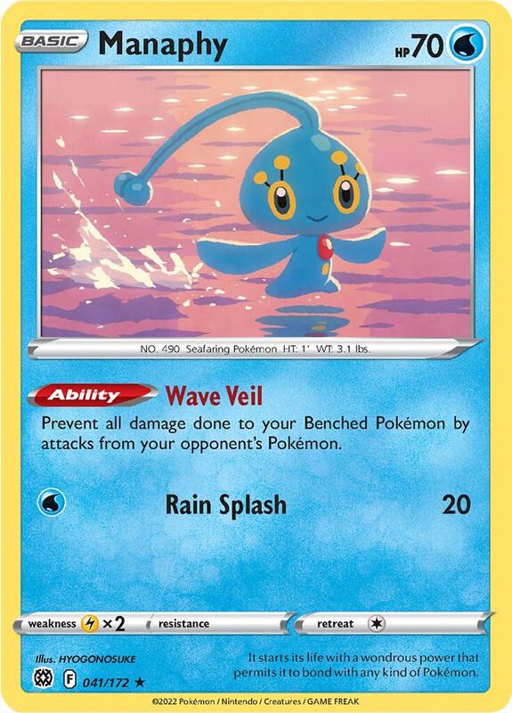 Manaphy - Normal 041/172 Brilliant Stars | Rare Pokemon Card