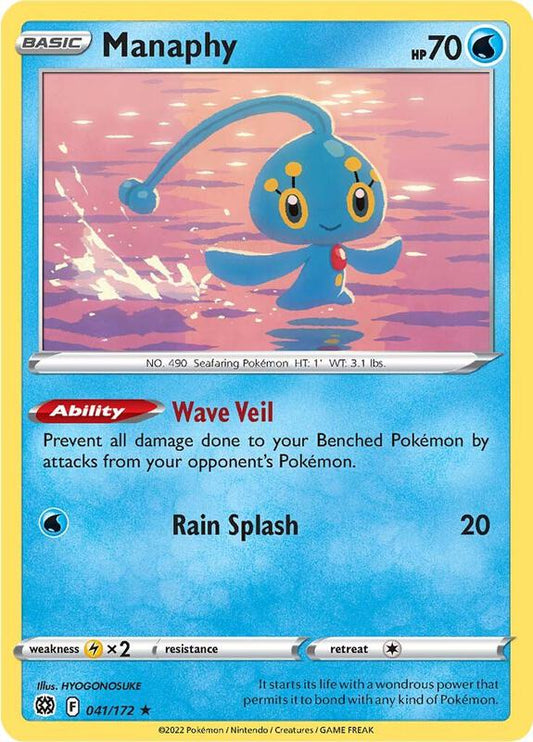 Manaphy - Normal 041/172 Brilliant Stars | Rare Pokemon Card
