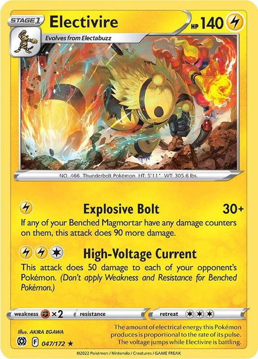 Electivire - Normal 047/172 Brilliant Stars | Rare Pokemon Card