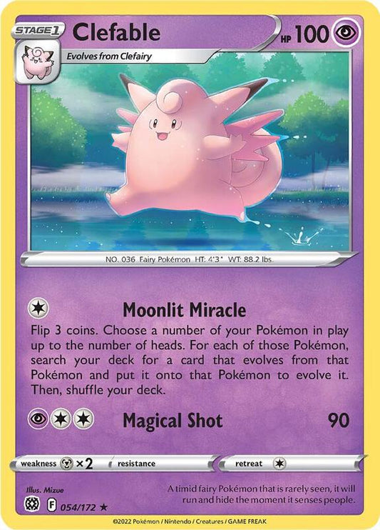 Clefable - Normal 054/172 Brilliant Stars | Rare Pokemon Card