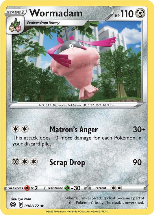 Wormadam (98) - Reverse Holofoil 098/172 Brilliant Stars | Rare Pokemon Card