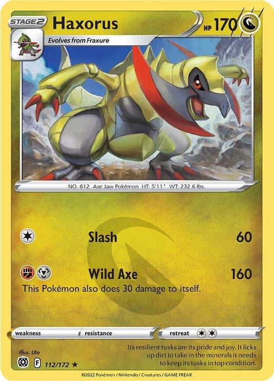 Haxorus - Normal 112/172 Brilliant Stars | Rare Pokemon Card