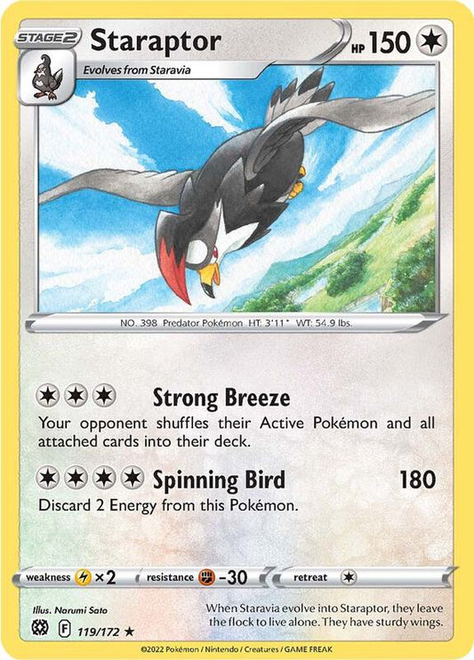 Staraptor - Reverse Holofoil 119/172 Brilliant Stars | Rare Pokemon Card