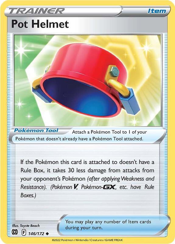 Pot Helmet - Normal 146/172 Brilliant Stars | Uncommon Trainer Card
