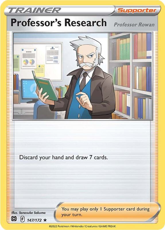 Professor's Research - Holofoil 147/172 Brilliant Stars | Rare Trainer Card