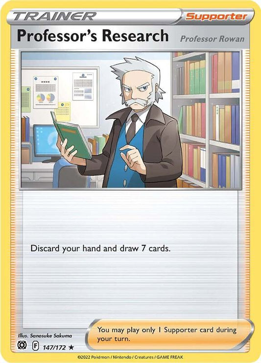 Professor's Research - Holofoil 147/172 Brilliant Stars | Rare Trainer Card