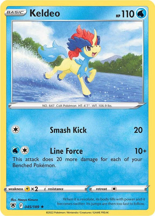 Keldeo - Reverse Holofoil 045/189 Astral Radiance | Rare Pokemon Card