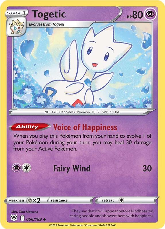 Togetic - Reverse Holofoil 056/189 Astral Radiance | Uncommon Pokemon Card