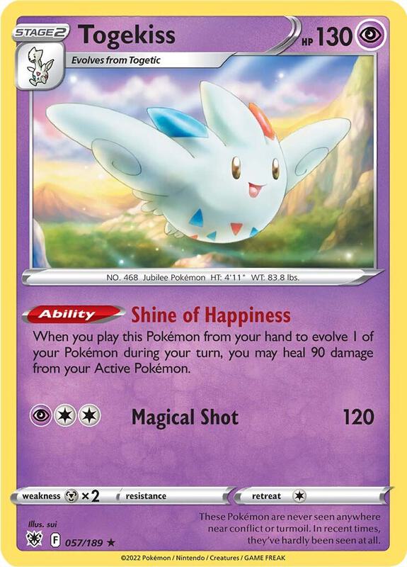 Togekiss - Holofoil 057/189 Astral Radiance | Rare Pokemon Card