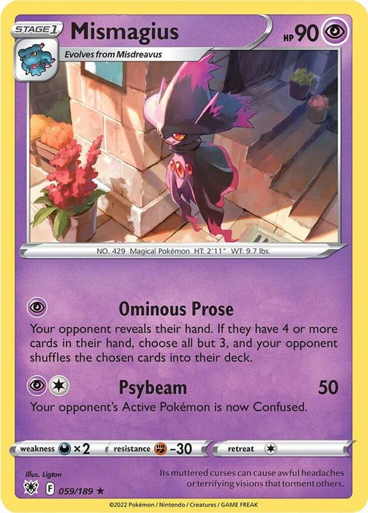 Mismagius - Normal 059/189 Astral Radiance | Rare Pokemon Card