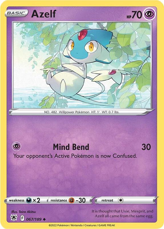 Azelf - Normal 067/189 Astral Radiance | Uncommon Pokemon Card