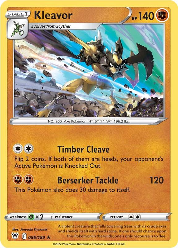 Kleavor (86) - Holofoil 086/189 Astral Radiance | Rare Pokemon Card
