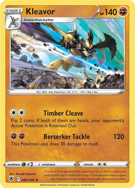 Kleavor (86) - Holofoil 086/189 Astral Radiance | Rare Pokemon Card