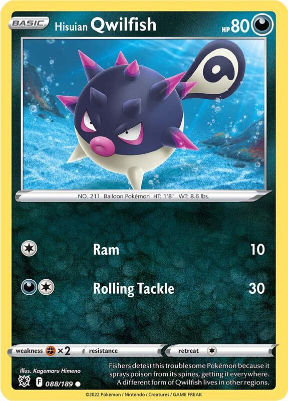 Hisuian Qwilfish (88) - Normal 088/189 Astral Radiance | Common Pokemon Card