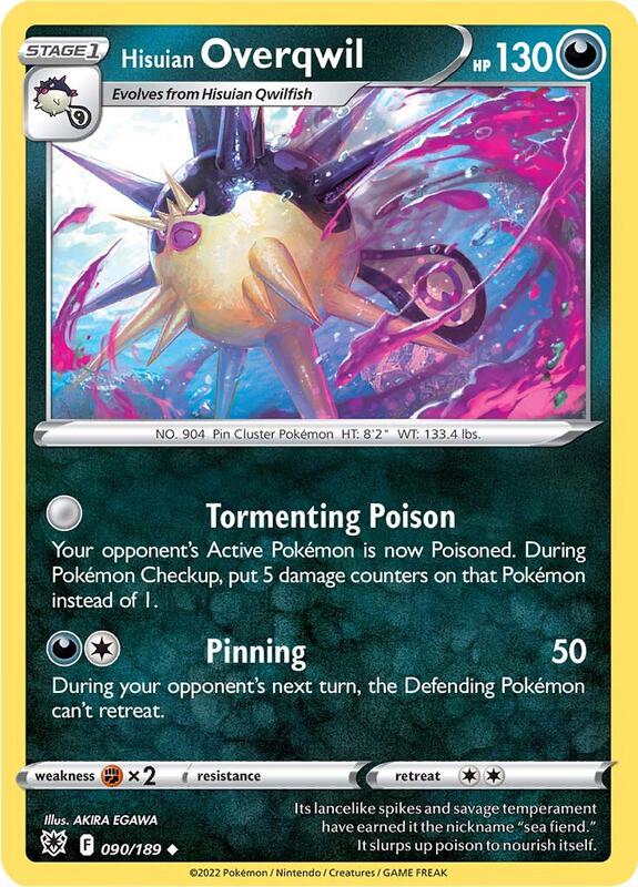 Hisuian Overqwil (90) - Normal 090/189 Astral Radiance | Uncommon Pokemon Card