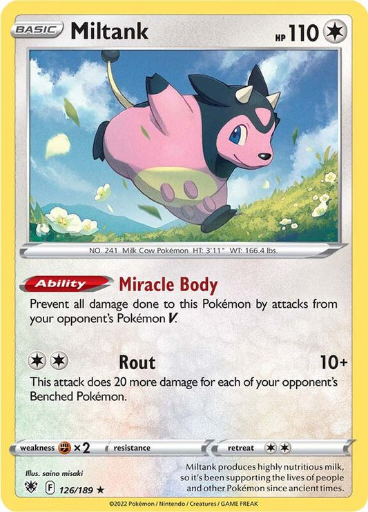 Miltank - Holofoil 126/189 Astral Radiance | Rare Pokemon Card