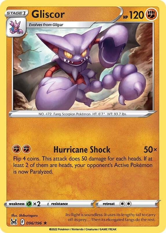 Gliscor - Normal 096/196 Lost Origin | Rare Pokemon TCG PokePursuitTCG