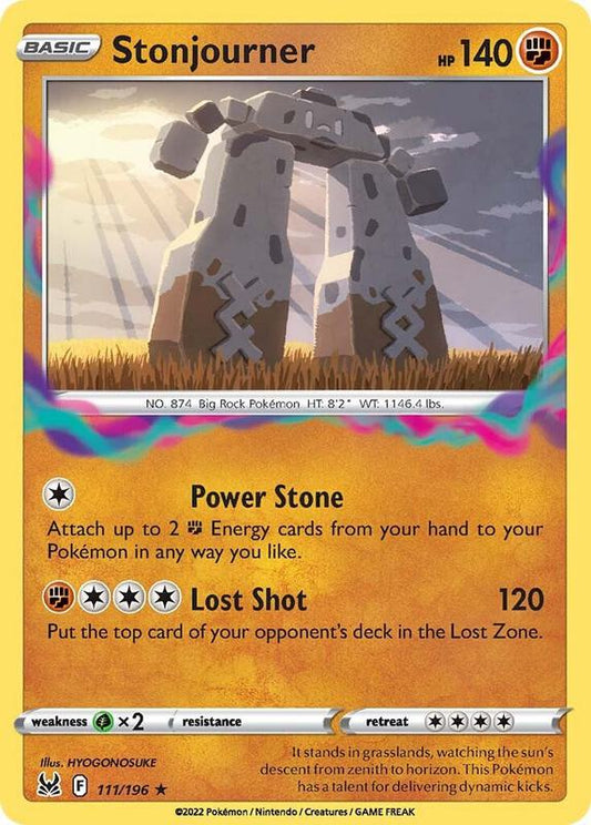 Stonjourner - Reverse Holofoil 111/196 Lost Origin | Rare Pokemon TCG PokePursuitTCG