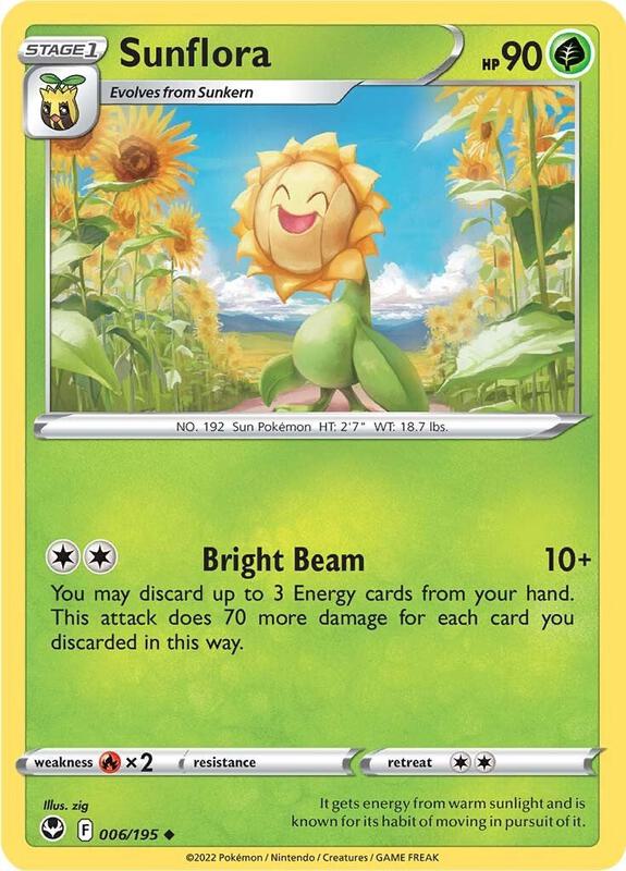 Sunflora - Normal 006/195 Silver Tempest | Uncommon Pokemon Card
